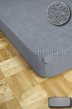 Prześcieradło Jersey 220x200 - Popiel