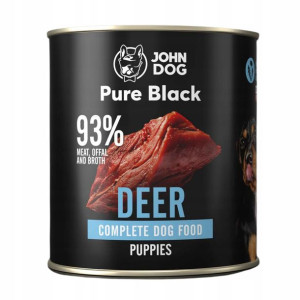 JOHN DOG Pure Black Junior dla szczeniąt Jeleń 800