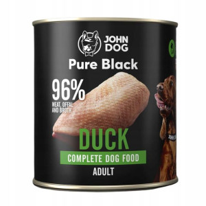 JOHN DOG Pure Black dla dorosłych psów Kaczka 800g