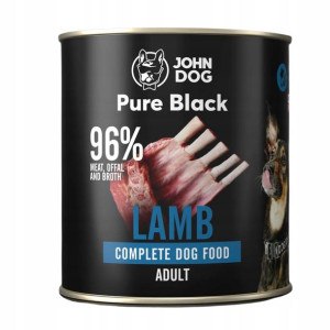 JOHN DOG Pure Black dorosłych psów Jagnięcina 800g