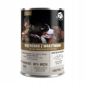PETREPUBLIC Karma Mokra Pies Wątróbka 1250G
