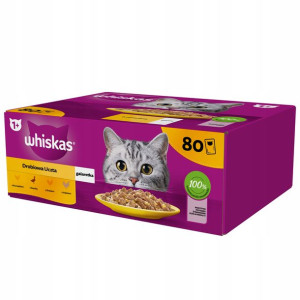 WHISKAS saszetki karma dla kota z drobiem 80x85 g