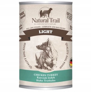 Natural Trail Light Dog Kurczak Indyk 400g