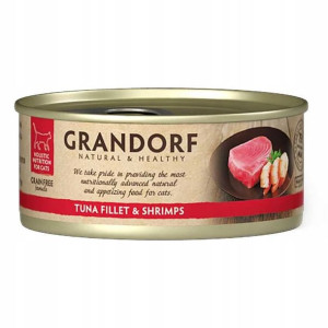 GRANDORF CAT Tuna Fillet & Shrimps 70g