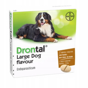 DRONTAL PLUS Dog Flavour Tabletki Odrobaczanie 2sz