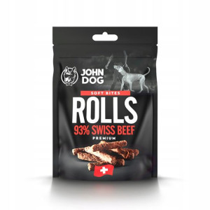 JOHN DOG Rurki z wołowiny szwajcarskiej 93% 90g