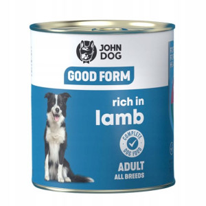 JOHN DOG Good form karma dla psa Jagnięcina 800g