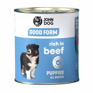 JOHN DOG Good form Junior karma psa wołowina 800g