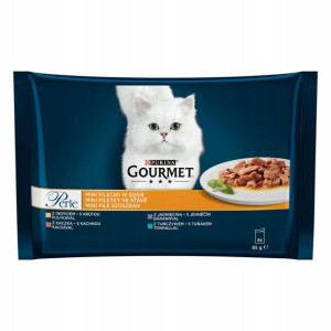 PURINA Gourmet Karma kota Ind/kacz/tuń/jag 4x85g