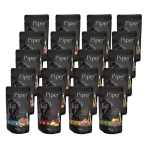 PIPER Karma mokra dla psa mix smaków saszetka 150g