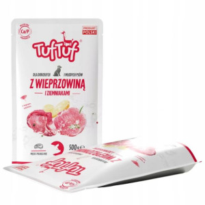 BULT Tuf Tuf Karma mokra dla psa wieprzowina 500g