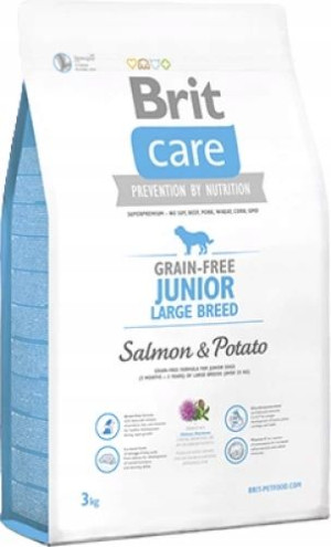 Brit Care Junior Large SALMON 3kg Bez Zbóż