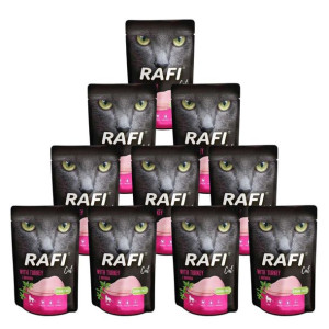 RAFI Karma mokra dla kota z indykiem 100g x 10szt