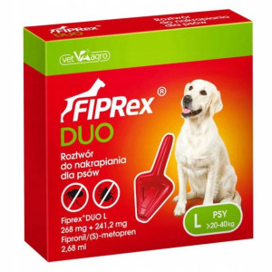 FIPREX DUO Krople L dla Psów na Pchły i Kleszcze