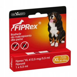 FIPREX Krople Pchły Kleszcz dla Psa XL +40kg 5,5ml