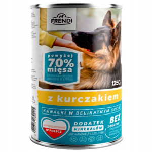 FRENDI Mokra Karma dla Psa KURCZAK W SOSIE 1250G