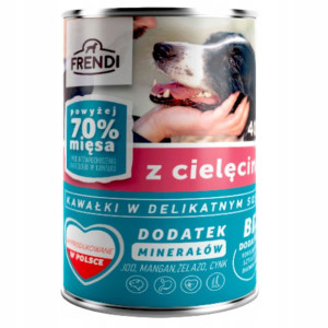 FRENDI Mokra Karma dla Psa CIELĘCINA W SOSIE 400G