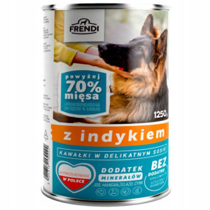 FRENDI Karma dla Psa KAWAŁKI W SOSIE INDYK 1250G