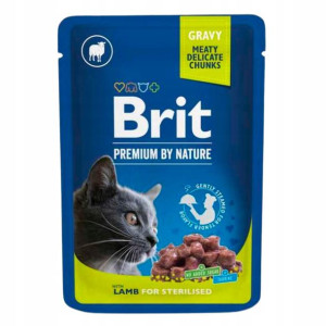 Brit Premium Cat Sterilised Karma JAGNIĘCINA 100g