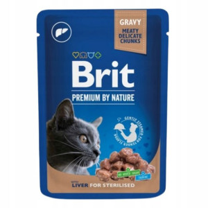 Brit Premium Cat Sterilised Karma Wątróbka 100g