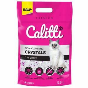 Calitti Crystals Żwirek Silikonowy Bezpyłowy 3.8l