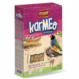 VITAPOL Karmeo Karma dla Zeberek Ptaków Egzo 500g