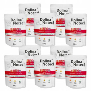 DOLINANOTECI JUNIOR Karma Mokra WOŁOWINA 10x300g