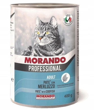 Morando Pro Mokra Karma Dla Pasztet Z Dorszem 400g