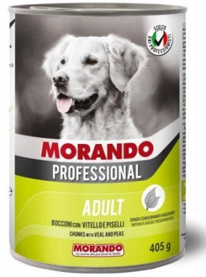 Morando Pro Kawałki Cielęcina i Groszek 405 g