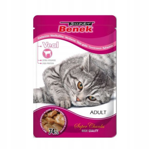 BENEK Karma dla KOTA w Sosie ADULT CIELĘCINA 100g