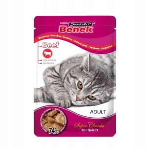 BENEK MOKRA Karma Kota ADULT z WOŁOWINĄ 100g
