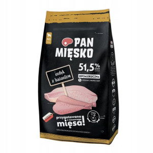 PAN MIĘSKO Karma Psa INDYK BAŻANT Small Breed 9kg