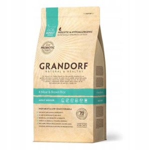 GRANDORF CAT Adult Indoor Meat&Brown Rice 400g