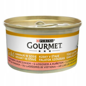 PURINA GOURMET Gold Karma ŁOSOŚ Kurczak Sosie 85g