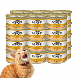 PURINA GOURMET Karma Mus z Indyka dla kotów 24x85g