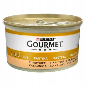 PURINA GOURMET Karma Mus z Indyka dla kotów 85g