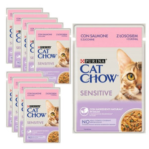 PURINA CATCHOW Sensitive Karma SOS ŁOSOŚ 10x85g