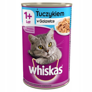WHISKAS Adult dla Kota TUŃCZYK W GALARETCE 400g