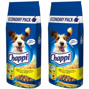 CHAPPI DRÓB Z WARZYWAMI dla Psa 2x 13,5 kg (27 kg)