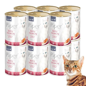 Dolina Noteci Piper Premium Kot 12 X 400g Łosoś