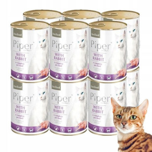Dolina Noteci Piper Sterilised Kot 12x 400g Królik