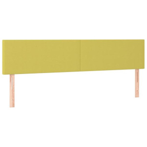 Zagłówki do łóżka, 2 szt., zielone, 100x5x78/88 cm, tkanina