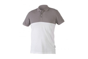 Bluza Polo Bawełna Biało-Szara S Hogert