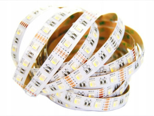 Taśma premium LED rgbw 4w1 1m 5050 4 chipy ciepła
