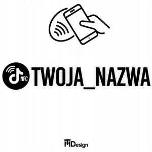 Personalizowana naklejka TIKTOK z NFC