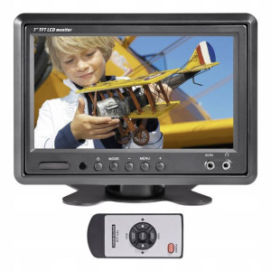 Monitor samochodowy 7'' 12V AV odbicie lustrzane