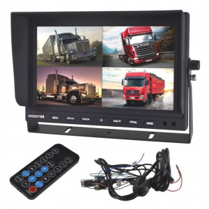 Monitor QUAD 9' na 4 kamery Rejestrator DVR 12-24V