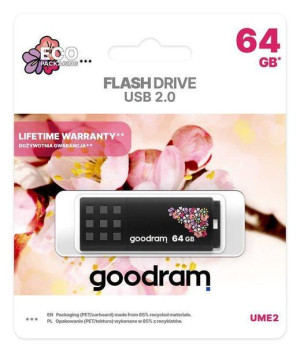 Pendrive 2.0 Goodram Spring 64gb Black / Czarny (z Motywem Wiosennym)