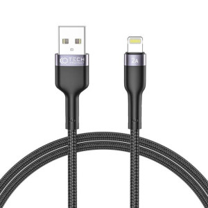 Kabel 2.4A 1m USB - Lightning Tech-Protect Ultraboost czarny