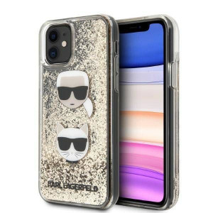 Oryginalne Etui IPHONE 11 Karl Lagerfeld Hardcase Liquid Glitter Karl&Choup